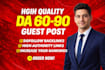 create high da guest post backlinks with SEO quality guest posting service
