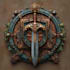 draw medieval, fantasy, rpg gaming logo