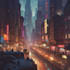 create stunning sci fi city illustrations