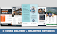 design a professional real estate, business, and medical flyer