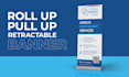 design roll up banner, retractable banner, pull up banner