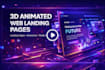 develop advanced animations and 3d web landing pages