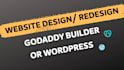 design a 5 page godaddy website according to your need