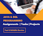 java programming tasks and sql database projects