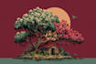 create a pixel art wallpaper or background