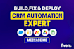 set up CRM automation, workflows, and integrations