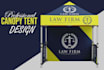 do graphics to make the canopy tent dgesign and it professional