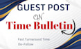 do guest post on time bulletin