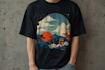 create a japanese t shirt design