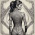 professional tribal tattoo design illustration