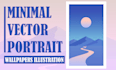 create high quality vector landscape