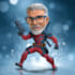 draw premium superhero caricature character