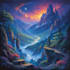 a fantasy landscape design illustrations