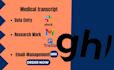 do medical transcript for you