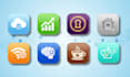 design a modern app icon for ios and android