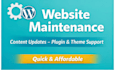 update, edit or add content to your wordpress website