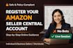 register and verify your amazon seller central account