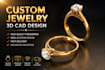 create 3d cad jewelry design for printing