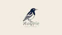 design an elegant magpie logo with my creative thinking
