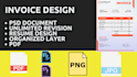 do custom invoices, resume maker, and letterhead