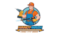 design junk removal and pressure washing logo