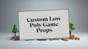 create low poly game props for unity unreal and mobile games