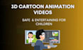 create stunning ai animated stories, ai video art, 3d cartoon for kids