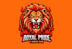 create awesome lion head mascot logo design template