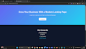 create responsive landing page HTML CSS js