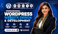 design or redesign wordpress website and landing page with responsive layout