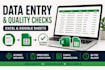 do accurate data entry and quality checks