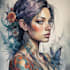make comic cartoon anime tattoo design