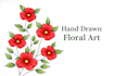 draw hand drawn pencil floral illustration