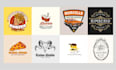 custom vintage logo with retro badge style