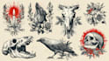 draw unique traditional tattoo design
