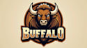 design an awesome buffalo head logo