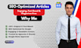 write professional articles for startups and blogs