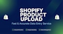 do manual product listing and bulk data entry for your shopify store
