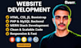 do custom website development as a full stack frontend and backend developer