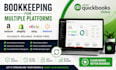 amazon, shopify, ebay bookkeeping in quickbooks online, xero