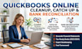 do quickbooks online cleanup, catch up and bank reconciliation