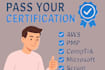 provide expert IT certification support for comptia, cisco ccna, AWS, pmp cism