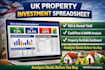 create a UK landlord rental income property deal analysis spreadsheet