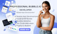 develop bubble website saas web application bubble mvp bubble io app developer
