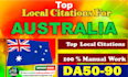 do 300 high quality australia local citations