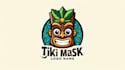 make a high quality tiki mask logo
