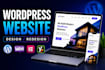 design or redesign a professional wordpress website