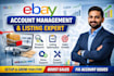 handle ebay listings, account setup and optimization