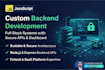 custom backend API development and secure transaction systems