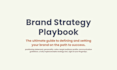create a strategic brand playbook you can actually use